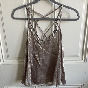 Free People Metallic Tank
